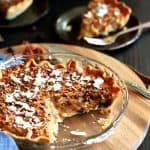 Chocolate Pecan Coconut Custard Pie | Melanie Makes