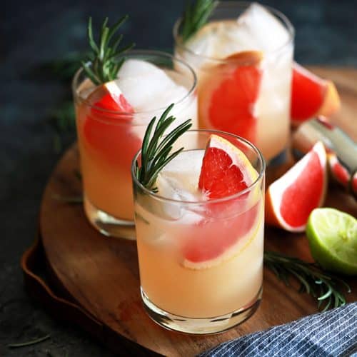 Rosemary Greyhound Cocktail Melanie Makes