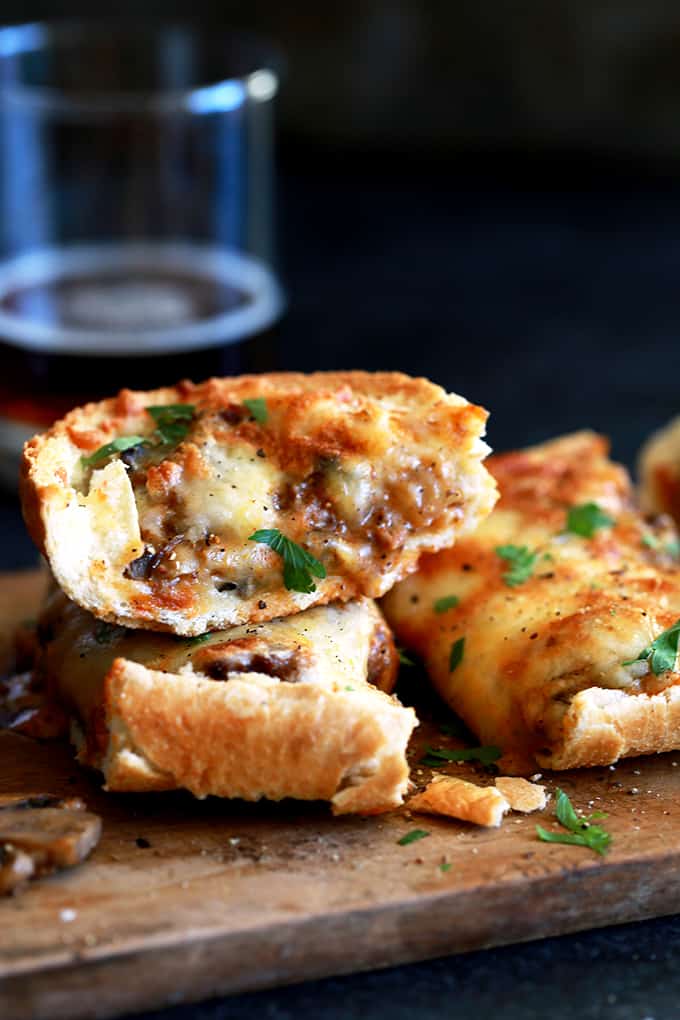 Beef Stroganoff French Bread Toasts Melanie Makes