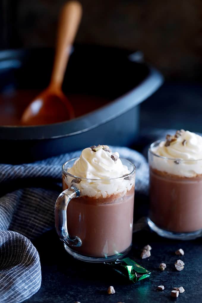 Slow Cooker Andes Mint Hot Chocolate Melanie Makes