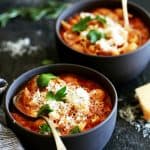 Chickpea and Pasta Soup | Melanie Makes