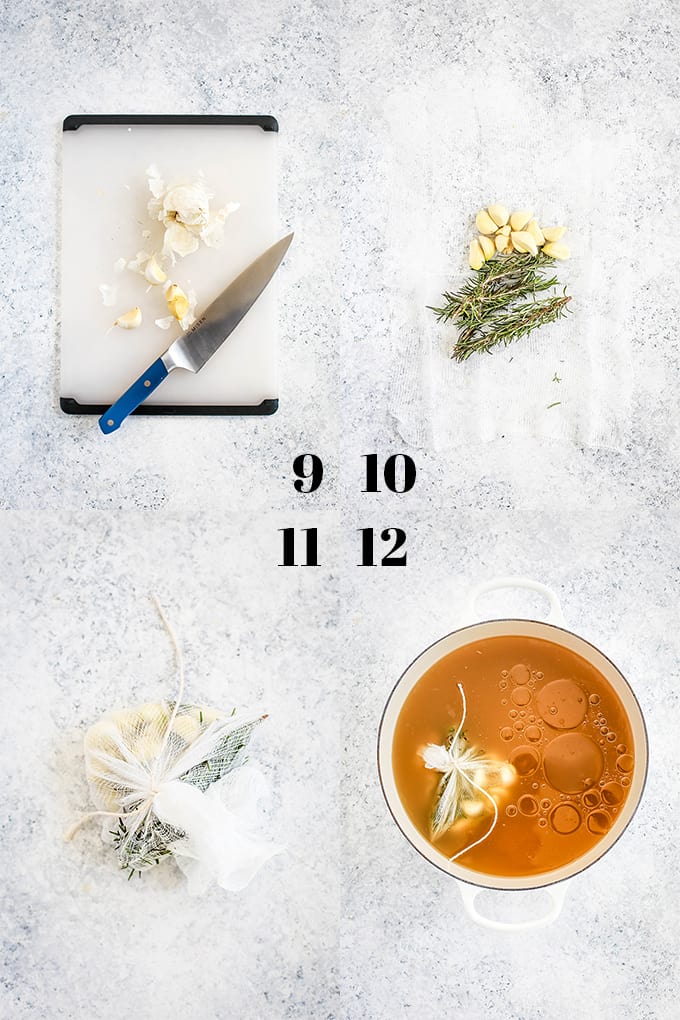 How to create Chickpea and Pasta Soup, steps 9-12.