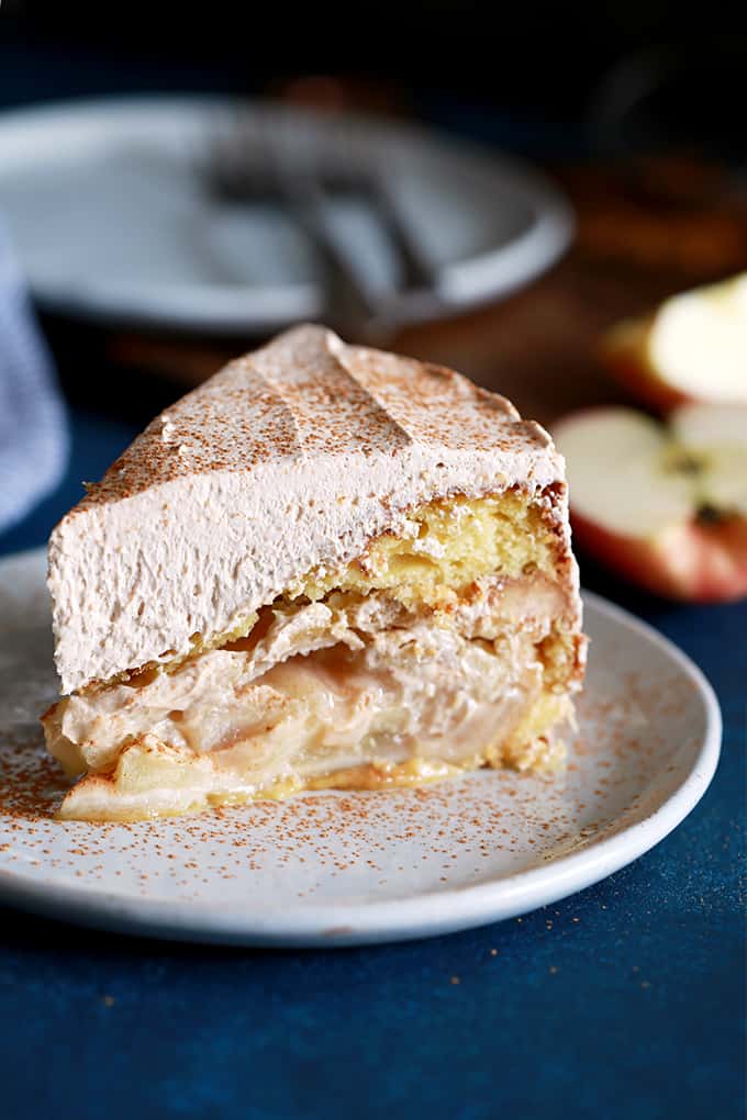 Apple Piecaken, you ask?Â  Friends, this is dessert deliciousness at it's finest.Â  It's an entire apple pie baked inside a yellow cake.Â  AN ENTIRE PIE.Â  Its frosted with my Cinnamon Cool Whip Frosting to create a truly memorable dessert.