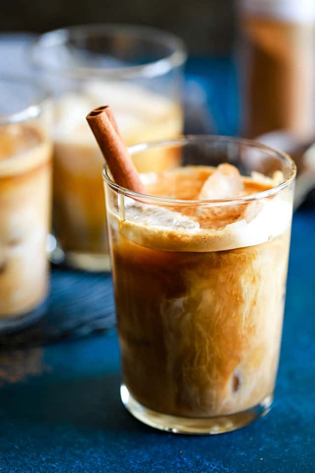 Iced Cinnamon Almond Milk Macchiato Melanie Makes
