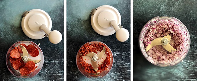 Sweet Corn Queso with Pepperoni Crumbs | Melanie Makes