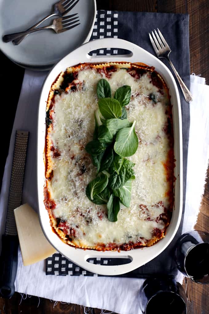 Quick and Easy Ravioli and Spinach Lasagna | Melanie Makes