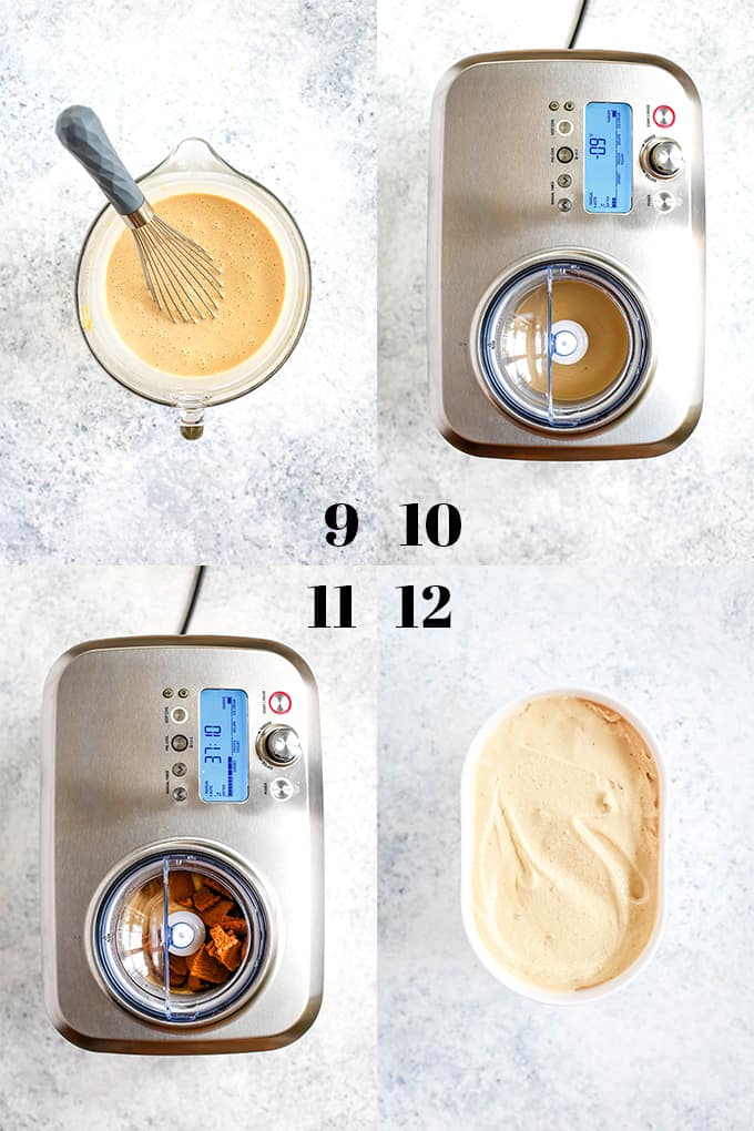 How to prepare Biscoff Cookie Butter Ice Cream, steps 9-12.