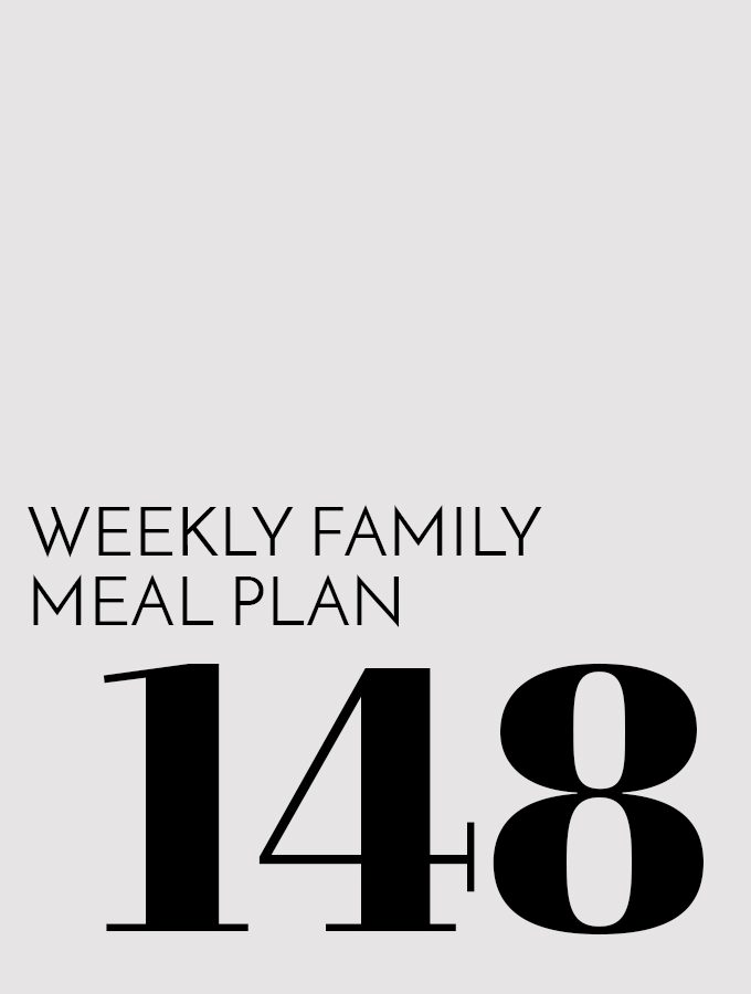 Weekly Family Meal Plan – Week 148