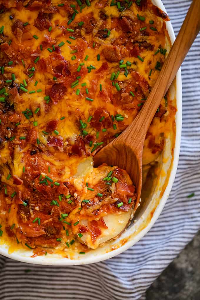 Loaded Scalloped Potatoes - Melanie Makes