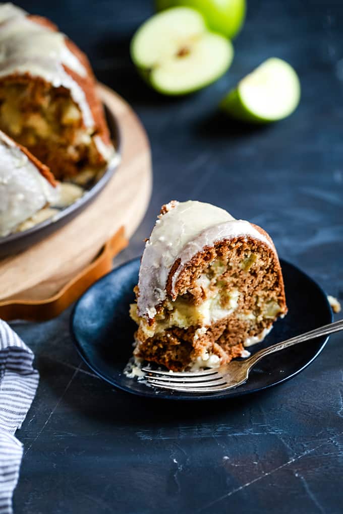 Apple Bundt Cake with Cream Cheese Swirl - Life In The Lofthouse