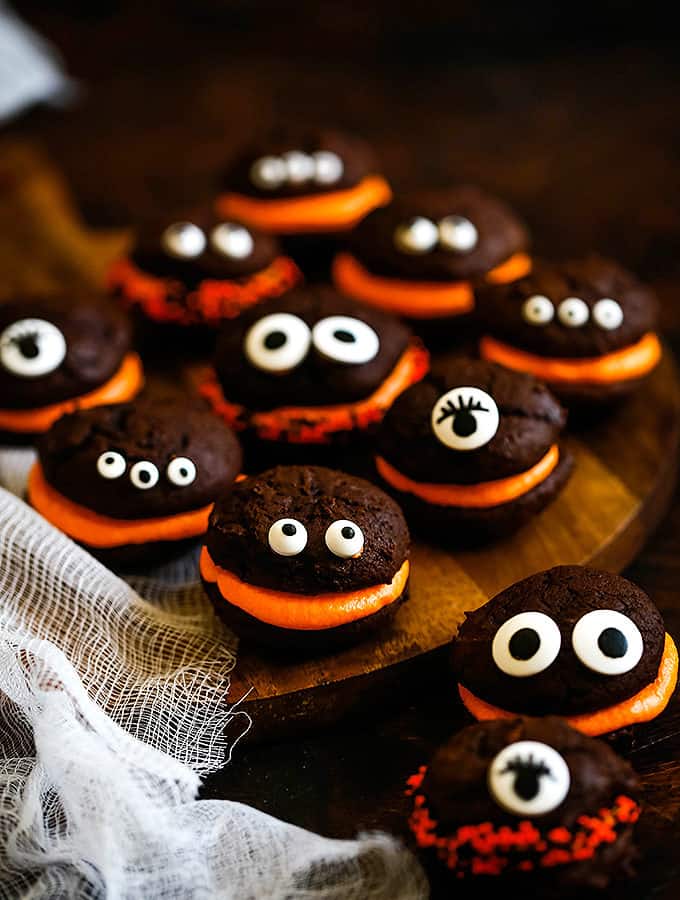 Mini Monster Chocolate Whoopie Pies