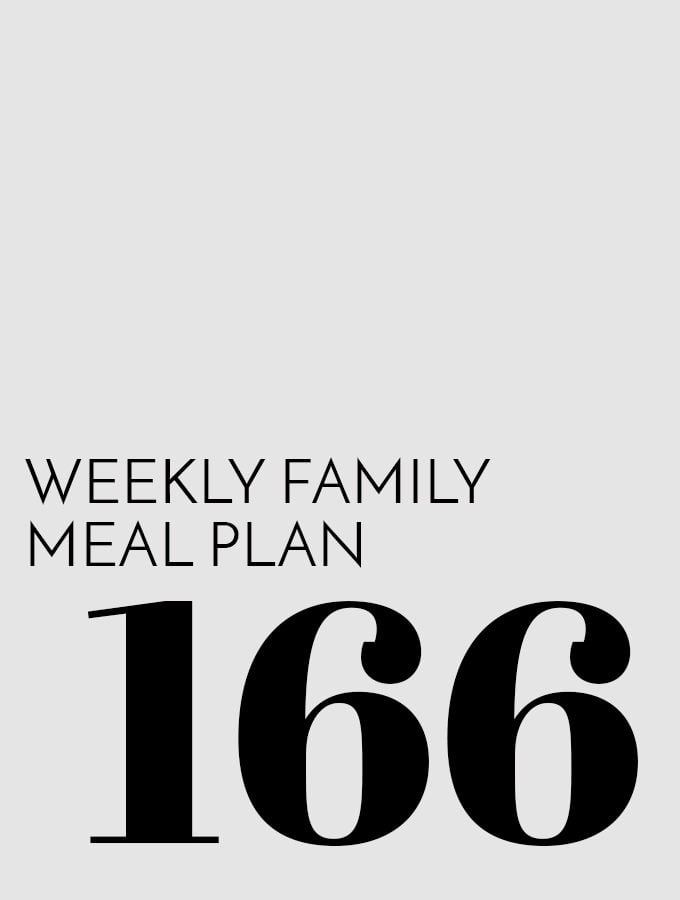 Weekly Family Meal Plan – Week 166
