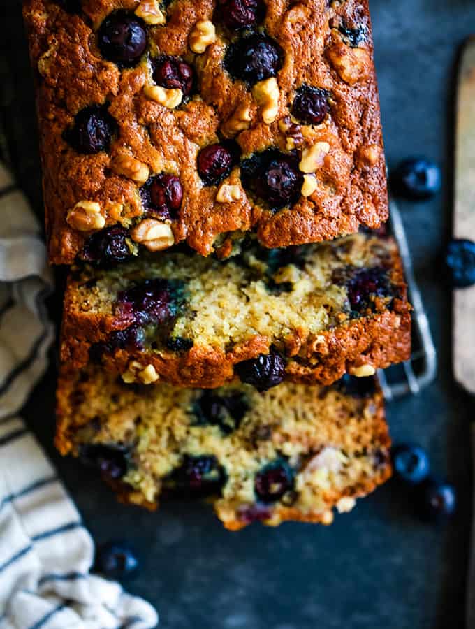 Blueberry Walnut Banana Bread