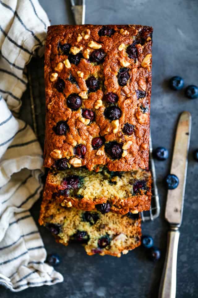 Blueberry Walnut Banana Bread Melanie Makes